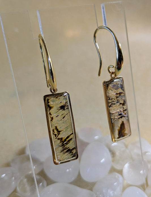 Abalone French Hook Dangles