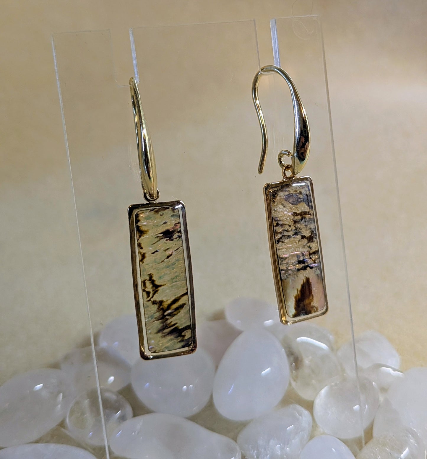 Abalone French Hook Dangles