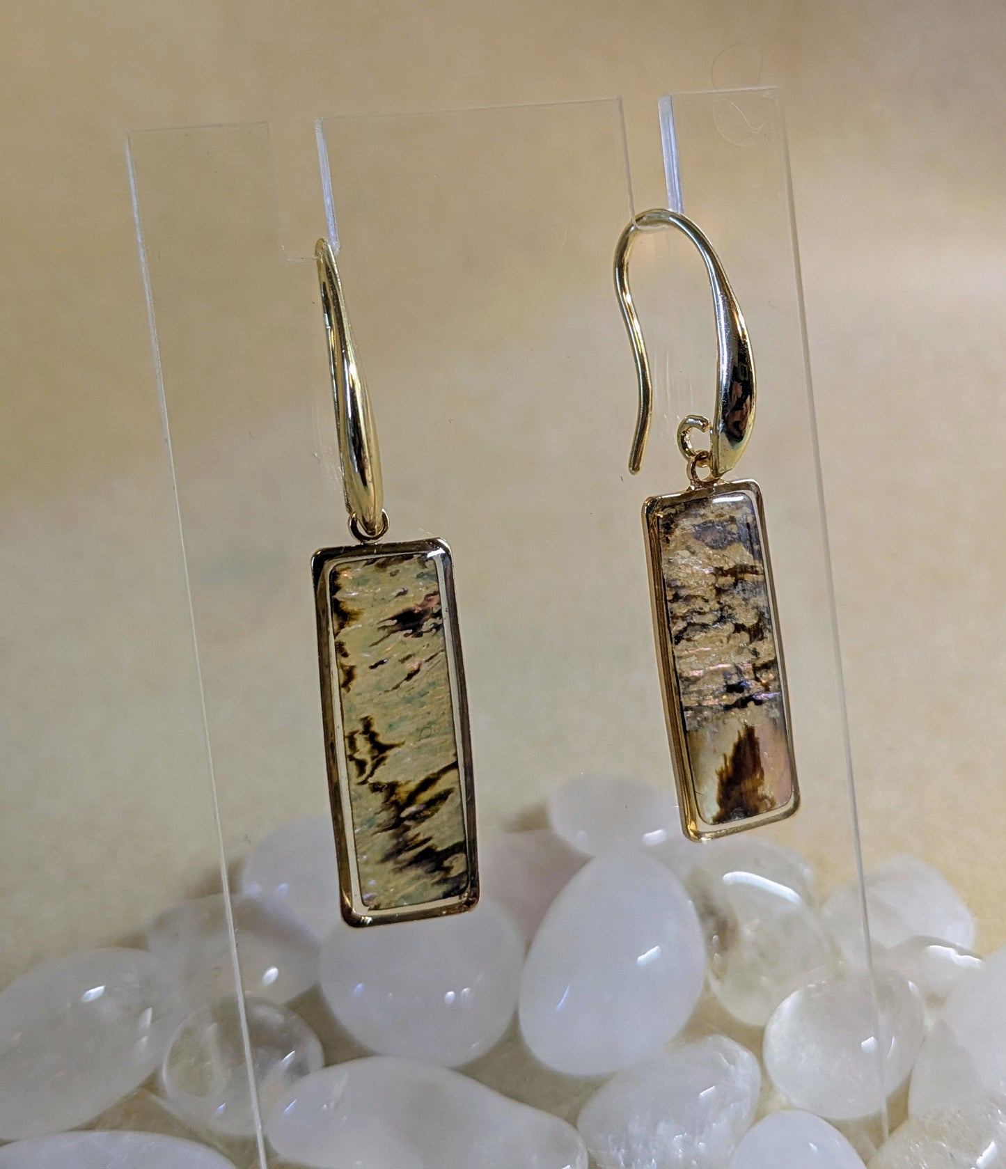 Abalone French Hook Dangles